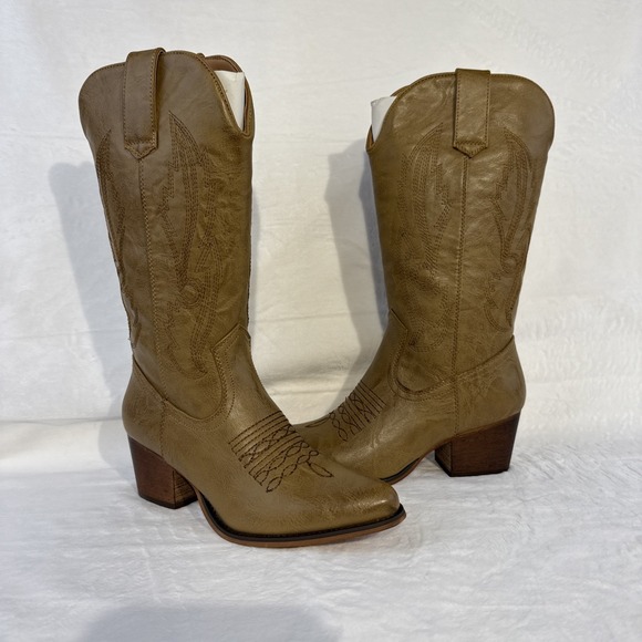 Roper Women's Nettie Western Boot - Round Toe - 09-021-1556-1070 TA, Size 5 - Picture 1 of 15
